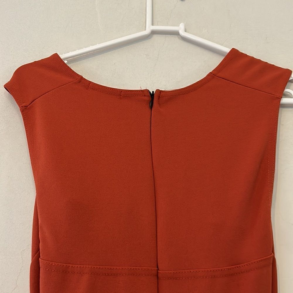 Pretty little thing rust crepe square neck cut out jumpsuit Size 6 New - Picture 9 of 12